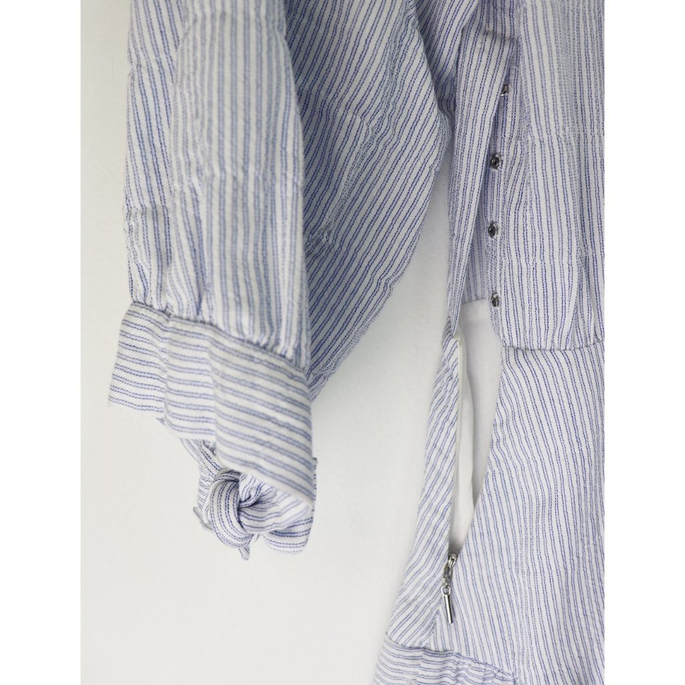 NWT Rebecca Taylor Cotton Stripe Mini Dress 10 - Picture 6 of 8